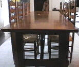 photograph of dining table and chairs